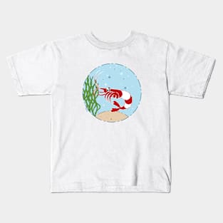 The little red shrimp Kids T-Shirt